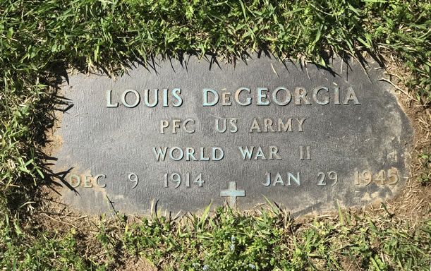 Louis DeGeorgia Grave Marker